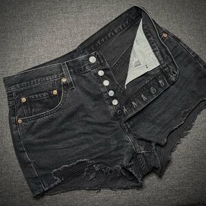Levi's Black Jean Shorts for Women